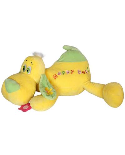 Плюшена играчка Амек Тойс - Легнало куче, жълто, 53 cm - 1