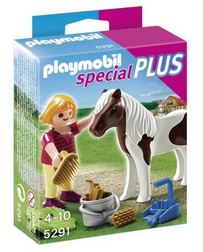 Фигурки Playmobil Special Plus - Момиченце с пони