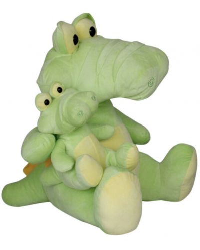 Плюшена играчка Амек Тойс - Крокодил с бебе, 60 cm - 1