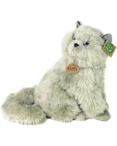 Плюшена играчка Rappa Еко приятели - Британска котка, седяща, 35 cm - 2