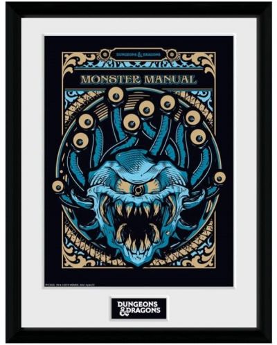 Плакат с рамка GB eye Games: Dungeons & Dragons - Monster Manual - 1