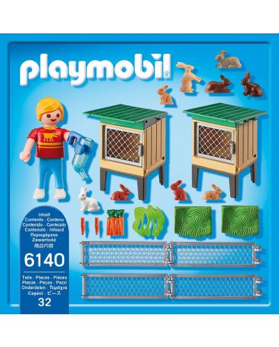 Комплект фигурки  Playmobil Country - Клетки за зайчета - 3
