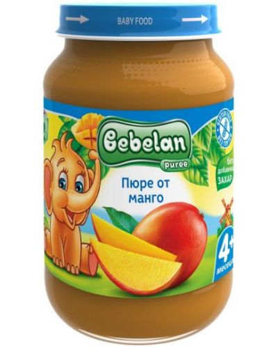 Плодово пюре Bebelan Puree -  Манго, 190 g - 1