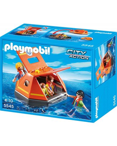 Комплект фигурки Playmobil City Action - Спасителен сал - 1