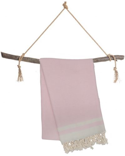 Памучна кърпа в кутия Hello Towels - New, 100 х 180 cm, розово-бежова - 3