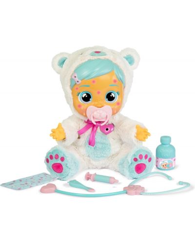 Плачеща кукла със сълзи IMC Toys Cry Babies - Кристал, болно бебе - 5