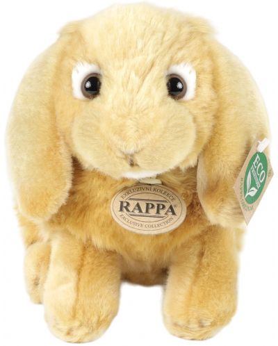 Плюшена играчка Rappa Еко приятели - Бежово зайче, стоящо, 24 cm - 2