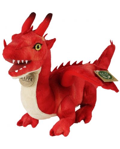 Плюшена играчка Rappa Еко приятели - Червен дракон, 40 cm - 1