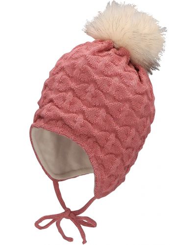 Плетена детска шапка Sterntaler - С естествена вълна, 43 см, 5-6 м - 1