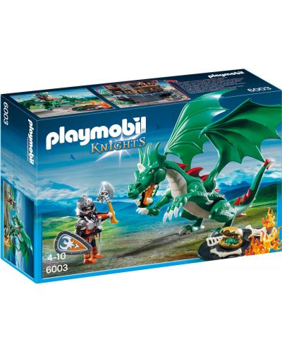Комплект фигурки Playmobil Knights - Величествен дракон - 1