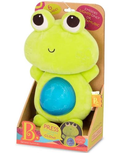 Плюшена играчка Battat - Музикална светеща жабка - 2