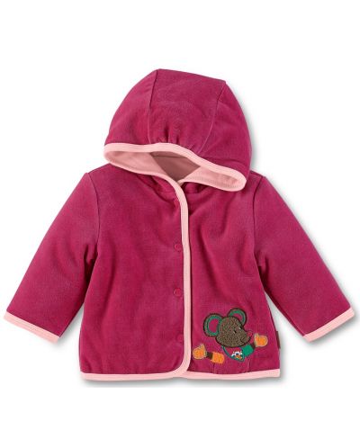 Плюшено бебешко палтенце Sterntaler - С мишле, 56 cm, 3-4 месеца - 1