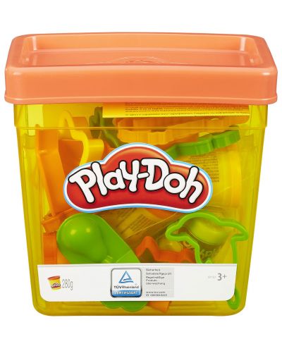 Творчески комплект Hasbro Play-Doh - Форми и моделин, 5 цвята