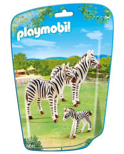 Фигурки Playmobil City Life - Семейство зебри - 1