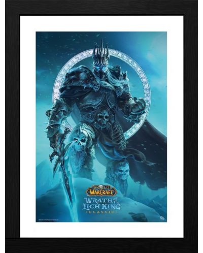 Плакат с рамка ABYstyle Games: World of Warcraft - Lich King - 1