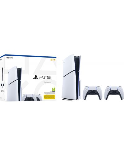 PlayStation 5 (Slim) + втори контролер DualSense - 3