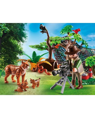 Комплект фигурки Playmobil Wild Life - Видео оператор снима семейство рисове - 2