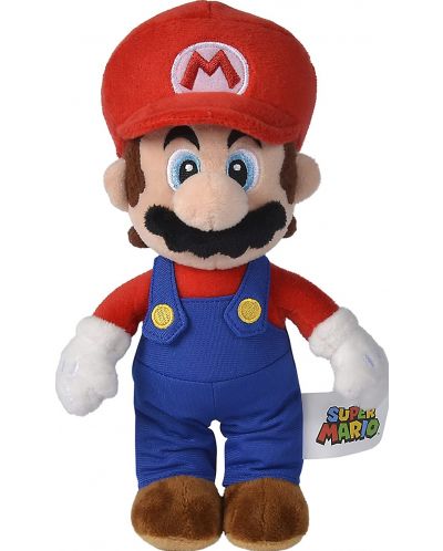 Плюшена играчка Simba Toys Super Mario - Mario, 30 cm - 1