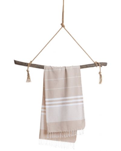 Памучна кърпа в кутия Hello Towels - New, 100 х 180 cm, бежова - 3