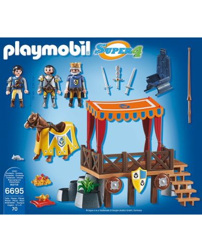 Комплект фигурки Playmobil Super 4 - Кралска трибуна с Алекс - 4