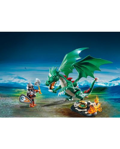 Комплект фигурки Playmobil Knights - Величествен дракон - 3