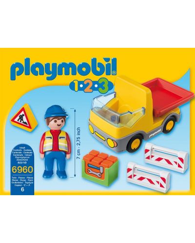 Комплект фигурки Playmobil 1.2.3 - Строителна машина - 2