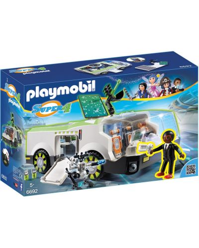 Комплект фигурки Playmobil Super 4 – Техно хамелеона на Джин - 1