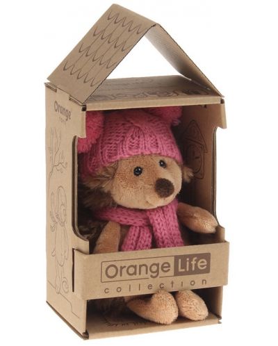 Плюшена играчка Оrange Toys Life - Таралежчето Флъфи с шапка с помпони, 15 cm - 5