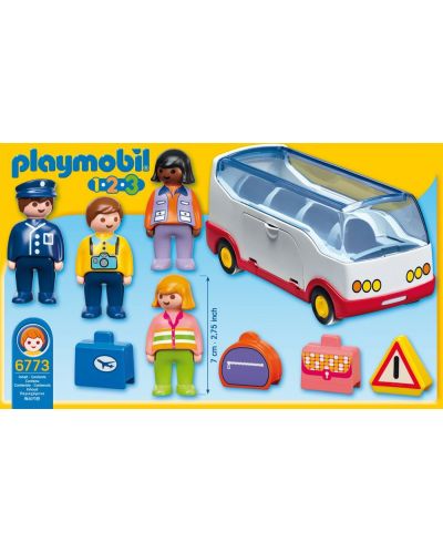 Комплект фигурки Playmobil 1.2.3 - Училищен автобус - 2