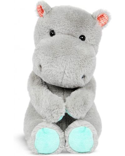 Плюшена играчка Battat - Хипопотам, 30 cm, тъмносив - 2