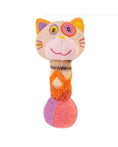 Плюшена играчка с пищялка Babyono - Коте