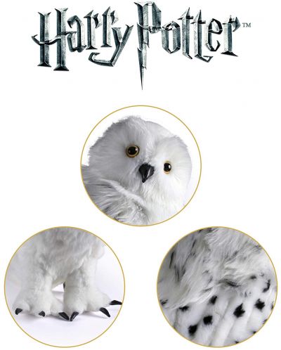 Плюшена фигура The Noble Collection Movies: Harry Potter - Hedwig, 38 cm - 3