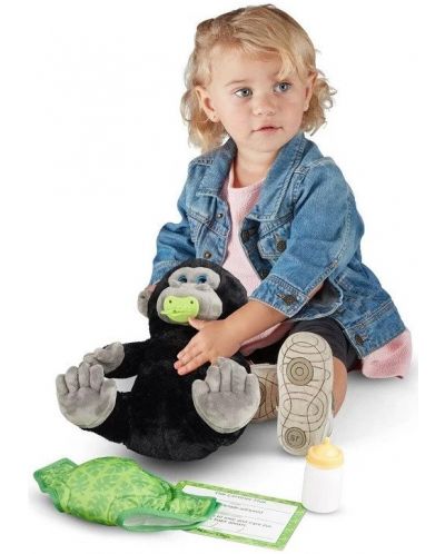 Плюшена играчка Melissa and Doug - Бебе горила - 3