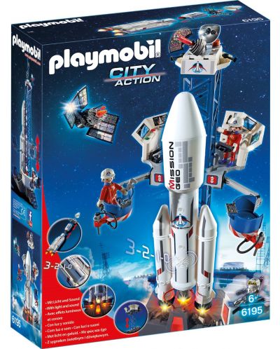 Конструктор Playmobil City Action - Космическа ракета с база