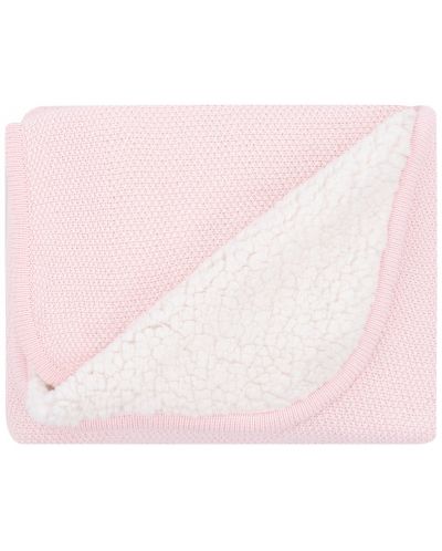 Плетено памучно одеяло с шерпа KikkaBoo - Dream Big Pink, 75 х 100 cm - 1