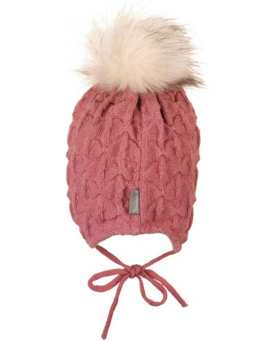 Плетена детска шапка Sterntaler - С естествена вълна, 43 см, 5-6 м - 2
