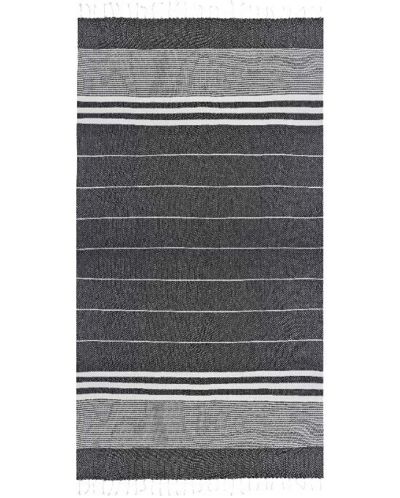 Памучна кърпа в кутия Hello Towels - Malibu, 100 х 180 cm, черно-бяла - 2