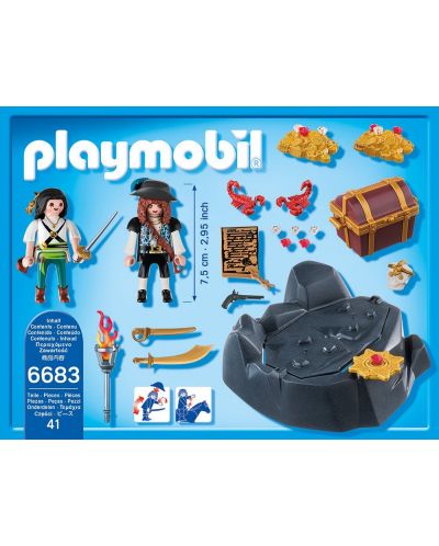 Комплект фигурки Playmobil - Скривалище за съкровище - 3