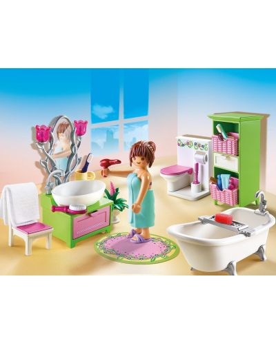 Комплект фигурки Playmobil Dollhouse - Винтидж баня - 4