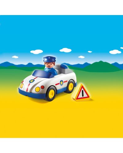 Фигурки Playmobil 1.2.3 - Полицай с полицейска кола - 2