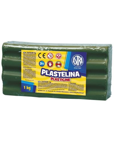 Пластилин Astra - 1 kg, тъмнозелен - 1