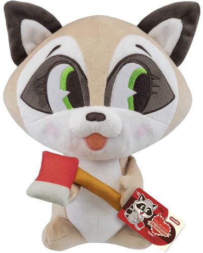 Плюшена фигура Funko Paka Paka: Villainous Valentines - Snookums The Raccoon, 18 cm - 1