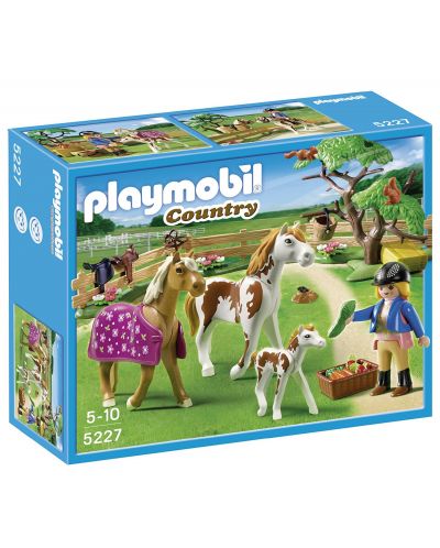 Комплект фигурки Playmobil Country - Дресьор с коне - 1