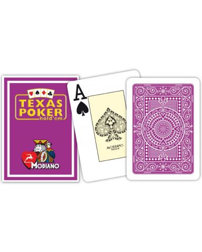 Пластични покер карти Texas Poker - лилав гръб - 2