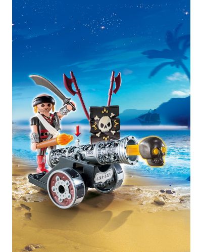 Фигурки Playmobil Pirates - Пират с черно оръдие - 3