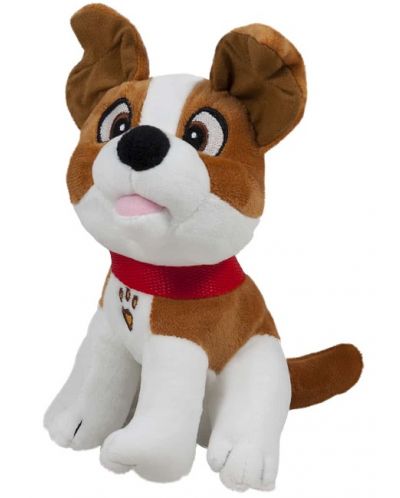 Плюшена играчка Амек Тойс - Куче с каишка, кафяво и бяло, 18 сm - 1