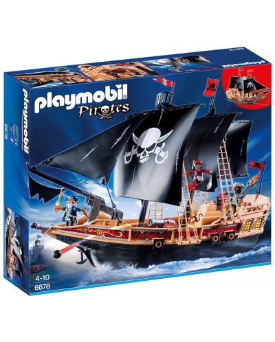 Конструктор Playmobil - Пиратски боен кораб - 1