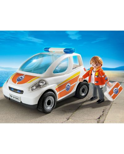 Комплект фигурки Playmobil City Action - Кола за спешна медицинска помощ - 4