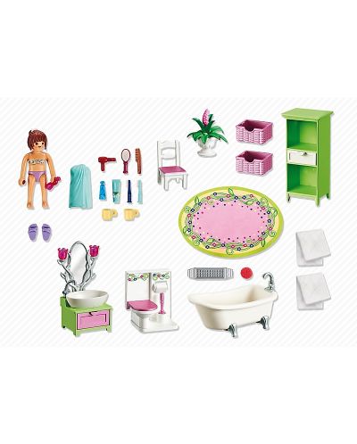 Комплект фигурки Playmobil Dollhouse - Винтидж баня - 6