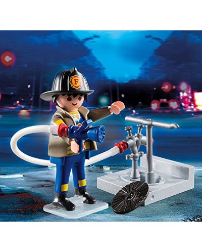 Фигурка Playmobil Specials Plus - Пожарникар с маркуч - 3